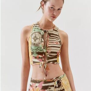 Urban Outfitters Boho Summery Tie Top